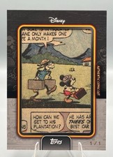 1/1 2026 Topps Disney Neon ONE OF ONE Mickey Mouse Comic Cut eBay Authenticated picture