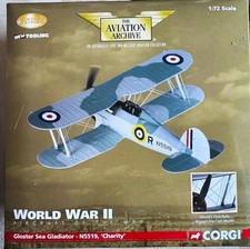 Corgi AA36203 Gloster Sea Gladiator N5519 CHARITY Malta 1940 1/72 Diecast WW2 picture