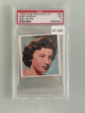 1959 KANE PRODUCTS DISC STARS RUBY MURRAY #23 PSA EX 5 picture