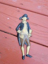 Vintage Sexton Colonial Man Wall Plaque Cast Metal picture