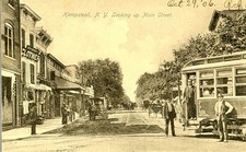 Hempstead Long Island Vintage Postcard c1906 Main Street View Trolley Clothier picture