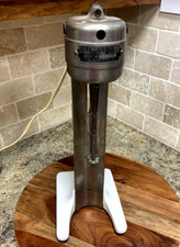 Vintage Gilchrist No. 22 White Porcelain Base Milkshake Mixer Working (18F) picture