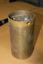 Vintage Diamond Mfg Brass Fare Box Money Vault Cylindrical picture