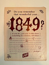 Vintage Advertising – 1965 – Look Magazine – Schlitz Beer – 13.25” x 10.25” picture