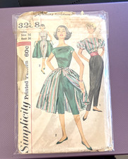 Simplicity 3238 50's Playtime Pattern New FF Sz 16 B36 RARE picture