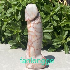 1pc Natural Red network stone Male Quartz Crystal Genital Penis Pendant Gem 4.3