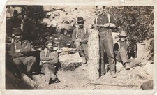 Antique Photo Cottonwood Creek Miners California History Dog Fashion Labor USA picture