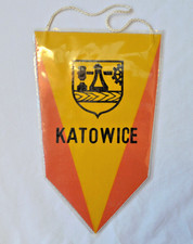 FAMUR Polish Pennant Vintage Katowice Mining Industry Factory Banner Poland Flag picture