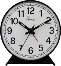 Equity 14075 Black Analog Windup Alarm Clock picture