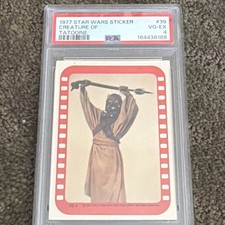 Topps 1977 Star Wars Sticker #39 Creature of Tatooine PSA 4 Cert 164438168 picture