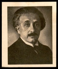 Judaica Palestine Old Cigarette Trade Card Albert Einstein By Maspero picture