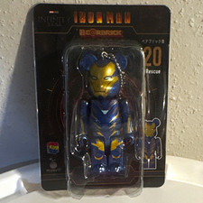 Medicom Toy The Infinity Saga Be@rbrick Iron Man Rescue Keychain #20 ABS picture