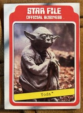 1980 Topps Star Wars Empire Strikes Back Series 1 Yoda #9 Star File picture