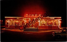 Holiday Grill At Night w/ Neon At Southampton NY Long Island New York Z590 picture