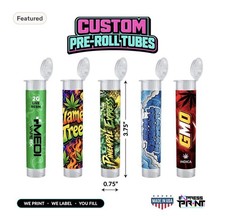 10 116mm Smell proof Custom Designed Child-Resistant Pre-Roll Tubes picture