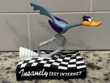 Road Runner Desktop Card Holder Insanely High Speed Internet RARE Bobblebead picture