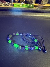 7969 Volcano Agate Bracelet Trapped U92 Uv Reactive Adjustable picture