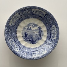 Antique T. J. & J. Mayer Blue & white Transferware Bowl 6’’ Florentine picture