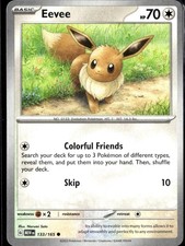 Eevee Common SV: Scarlet & Violet 151 133/165 NM Reverse Holofoil picture