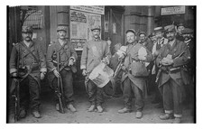Tournai Belgium Troops at Station Standard Postcard picture
