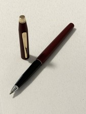 Vtg 90s Cross Classic Century Rollerball Pen Matte Satin Burgundy 23k Gold Trim picture