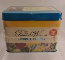 2019 Pioneer Woman Favorite Recipes Tin Recipe Box Recipe Cards NEW SEALED picture
