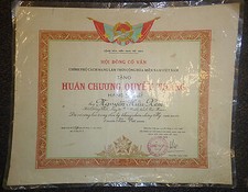 'The Resolution for Victory Order' - 1975 Citation - Vietnam War - Viet Cong picture