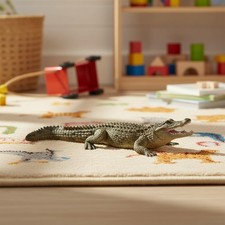 Papo Wild Animal Kingdom Alligator - Hand-Painted Children's Figurine 7.5in picture