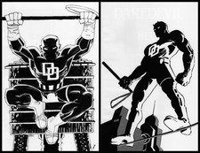DAREDEVIL: COLD DAY IN HELL #1 & #2 B&W 2P 1:25 FRANK MILLER VIRGIN VARIANTS SET picture