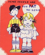 Vintage Valentine Card, INAPPROPRIATE VALENTINE, 