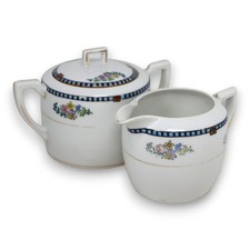 Noritake M Sheridan Lidded Sugar Bowl Creamer Pitcher Vintage Japan 1921 picture