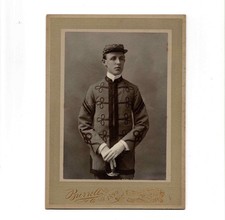 Antique 1899 ID’d Man Band Member BROCKTON HIGH SCHOOL Massachusetts MA Photo picture
