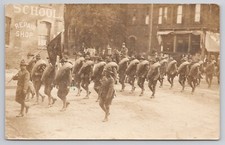 RPPC WWI Era AEF Troop March Mexico Punitive Expedition Postcard 