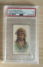 AGATE ARROW POINT 1888 N2 Allen & Ginter American Indian Chiefs PSA 3 VG picture