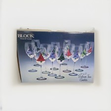 Holiday Painted Goblets from Block China And Crystal-12 Goblets Tree Painted picture