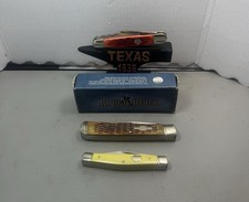 Rough Rider bundle of 3 knives. Trapper & 2 Stockman. 1 Box. picture