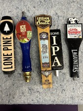 Lot of 5 Beer Tap Handles LONE PINE, URBAN SOUTH, STONE, LAGUNITAS, ICE BOX picture