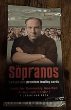 2005 Inkworks THE SOPRANOS / FACTORY SEALED PACK (1) / AUTOGRAPHS?  Gandolfini picture