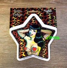 SEXY GIRL STICKER DECAL kirsten easthope art, 1950s movie star, cheesecake model picture