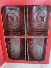 4 Vintage Archway Cookies Glasses 60th Anniversary with Box NIB picture