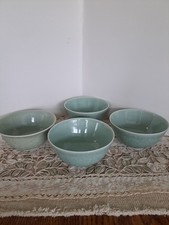 vintage Longquan koi fish celadon bowls picture