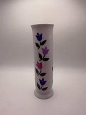 Vintage 1988 FTDA Tulip Bud Vase Ceramic Floral Made in Korea 6.5 picture