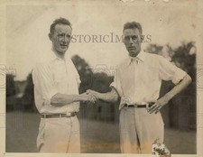 1922 Press Photo Robert Kinsey and William M. Johnston in Seabright, New Jersey picture