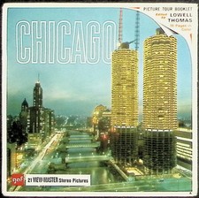 1960's Chicago Illinois 3d View-Master 3 Reel Packet picture