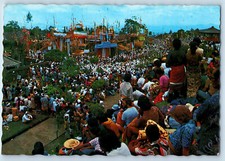 Bali Indonesia Postcard Grand Ceremony of Eka Dasa Rudra Besakih Temple c1960's picture