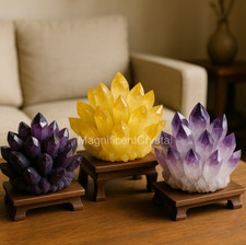 3PCS/Set Bestseller500G Crystal Cluster Natural Rough Geode Reiki Quartz Display picture