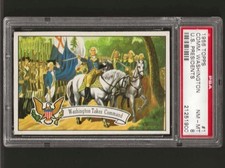 1956 topps U.S. Presidents #1 Commander Washington Nm/Mt PSA 8 picture