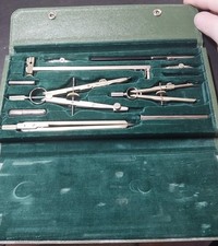 Vintage Keuffel & Esser Doric Jupiter N 9406 B Drafting Tool Set Compass Germany picture
