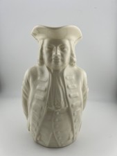 Vintage Lenox William Penn Treaty Toby Jug Pitcher Green Wreath Mark 7” USA picture