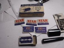 Vintage STAR Double Edge Safety Razor w/ Original Box USA NEW OLD STOCK... picture